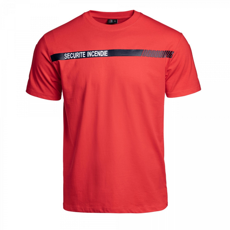 T-shirt SÉCU-ONE Sécurité Incendie rouge T-shirt SÉCU-ONE Sécurité Incendie rouge