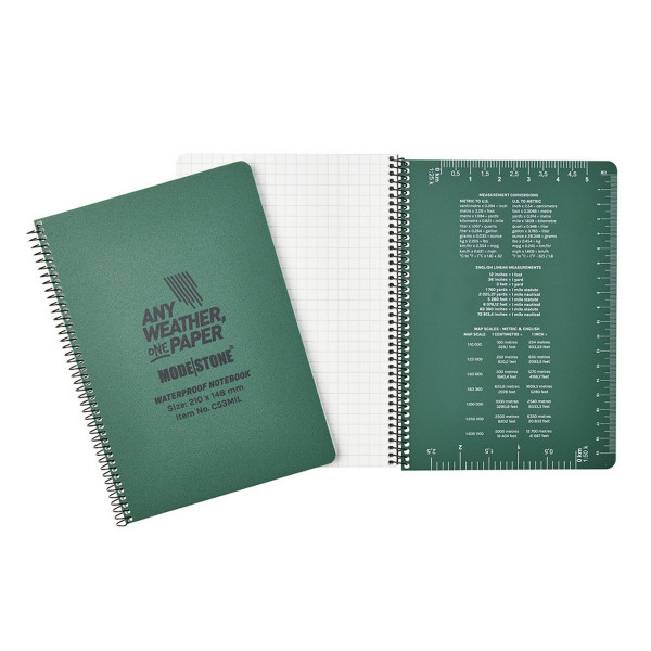 Carnet tout-temps 100 pages 148 x 210 cm vert