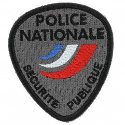 Ecusson de bras Police Nationale Securité publique basse visibilite sur velcro