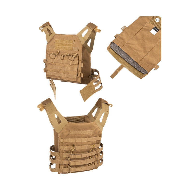 Gilet porte plaque carrier coyote