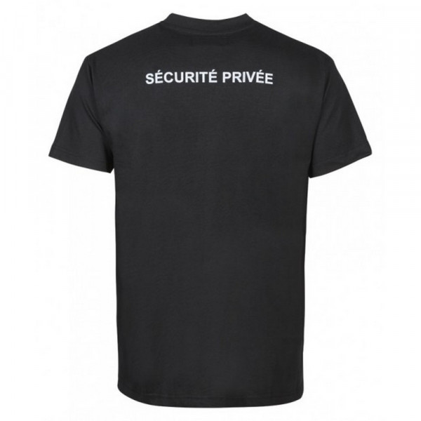 Tee-shirt noir Sécurité Privé avec grande fenêtre