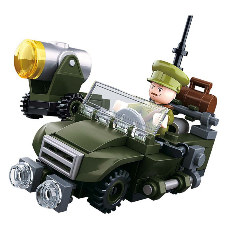 Sluban Seconde Guerre MOndiale,véhicule militaire, 4 en 1