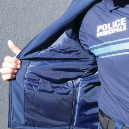 Veste softshell PM 2 grand froid matelassé Police Municipale