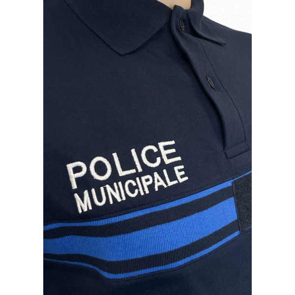 Polo manches courtes P.M. Marine