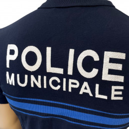 Polo manches courtes P.M. Marine