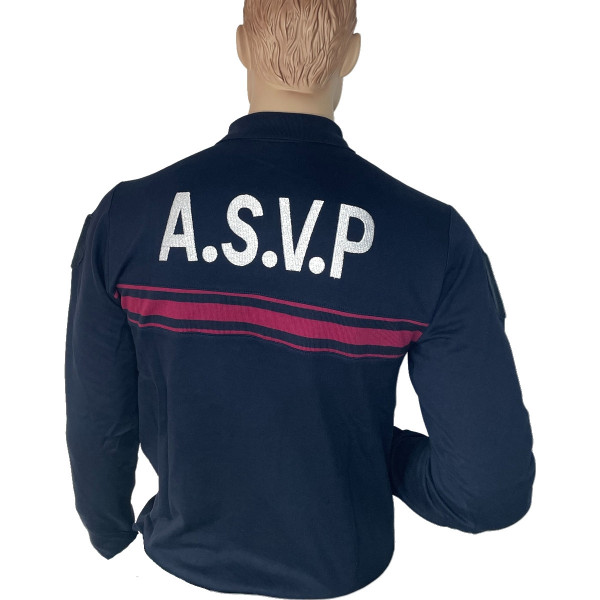 Polo hiver ASVP manches longues
