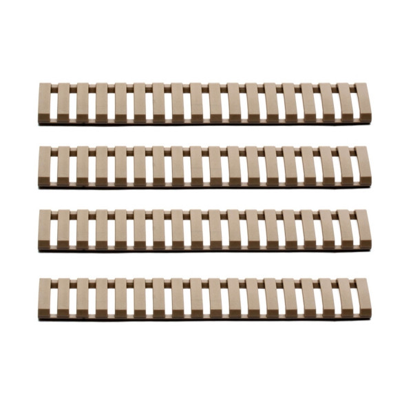 Lot de 4 caches rail tan