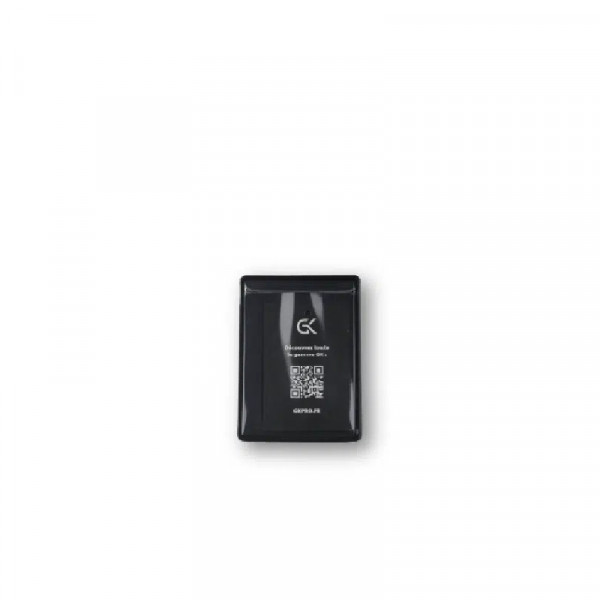 Support pour carte professionnelle avec velcro Noir
