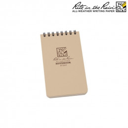 Carnet reliure 7.6 * 12.7cm Tan