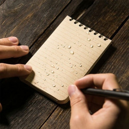 Carnet reliure 7.6 * 12.7cm Tan