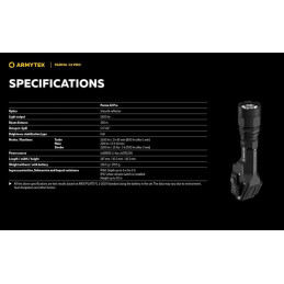 Lampe Torche Tactique Armytek C2 Pro | 1500 Lumens | Camouflage83