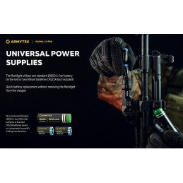 Lampe Torche Tactique Armytek C2 Pro | 1500 Lumens | Camouflage83