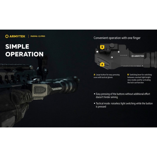 Lampe Torche Tactique Armytek C2 Pro | 1500 Lumens | Camouflage83