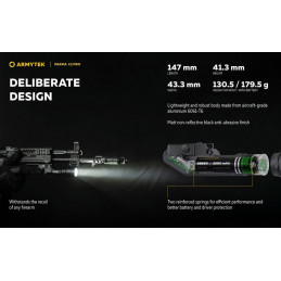 Lampe Torche Tactique Armytek C2 Pro | 1500 Lumens | Camouflage83