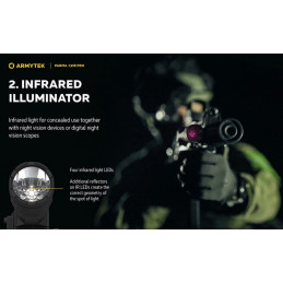 Lampe Torche Armytek C2iR Pro | IR & 1250 Lumens | Camouflage83