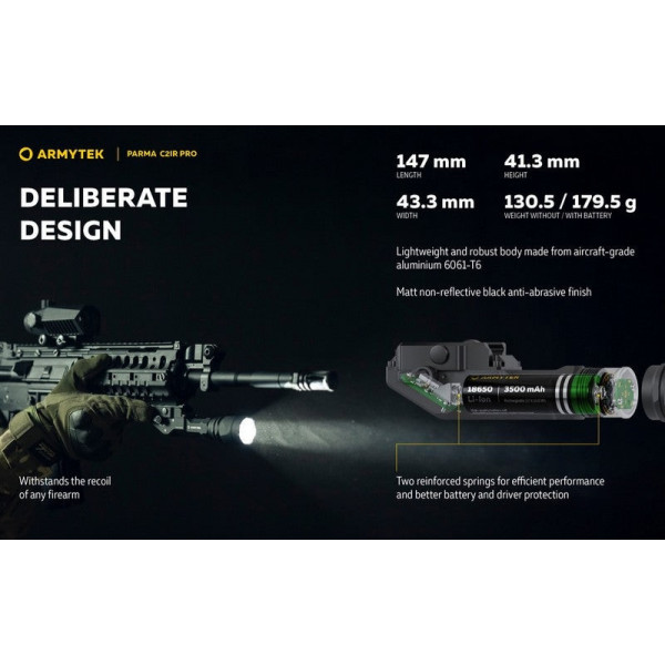 Lampe Torche Armytek C2iR Pro | IR & 1250 Lumens | Camouflage83