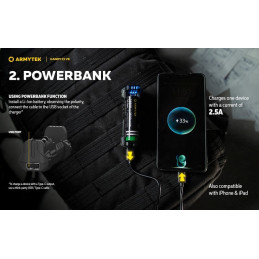Chargeur Armytek Handy C1 VAPE EDITION USB