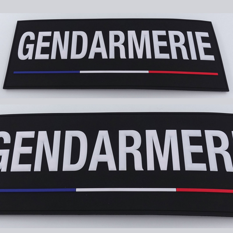 Bande Gendarmerie souple dorsale dimension 28*10cm