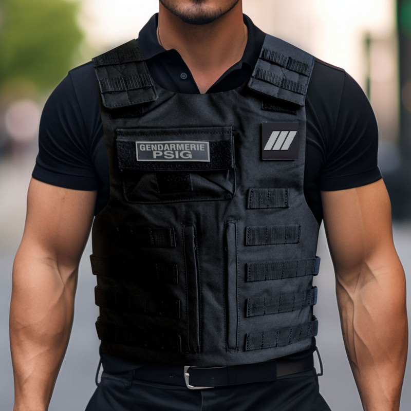 Housse de gilet pare balle attache molle