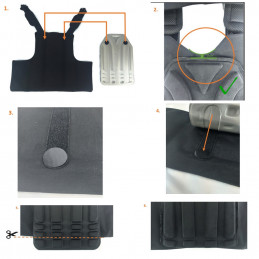 Jeu de Ventipads Polgen/Platiger noir (1 paire)