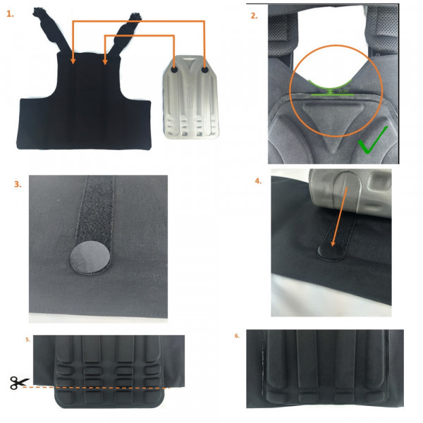 Jeu de Ventipads Polgen/Platiger noir (1 paire)
