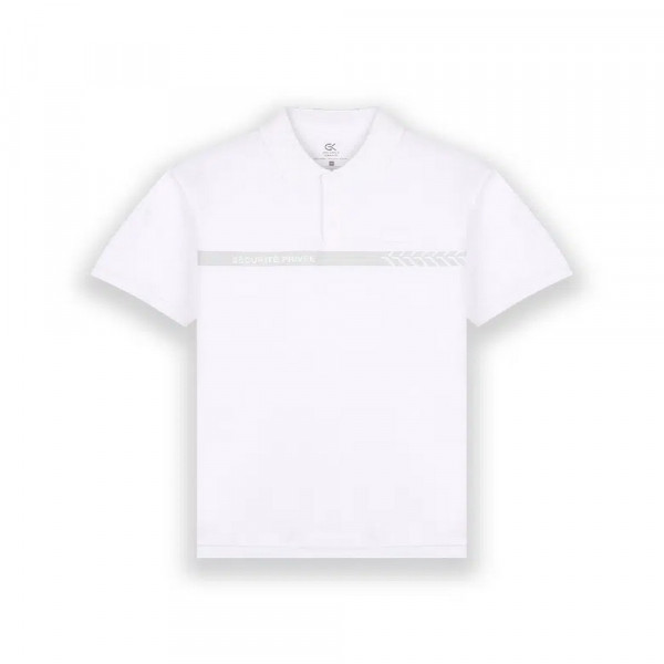 Polo blanc manches courtes Sécurité Privée GK SAFETEK®