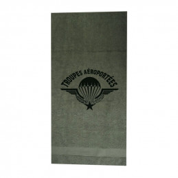 SERVIETTE MILITAIRE KAKI AVEC MARQUAGE PARA