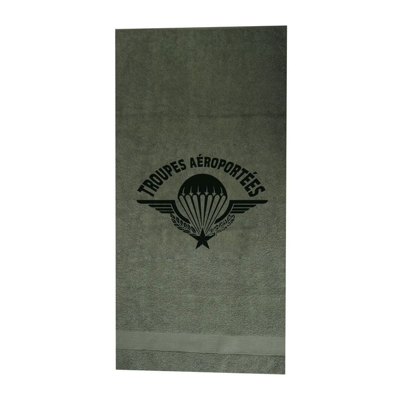 SERVIETTE MILITAIRE KAKI AVEC MARQUAGE PARA SERVIETTE MILITAIRE KAKI AVEC MARQUAGE PARA
