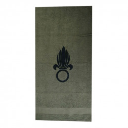 Serviette militaire kaki avec marquage Grenade