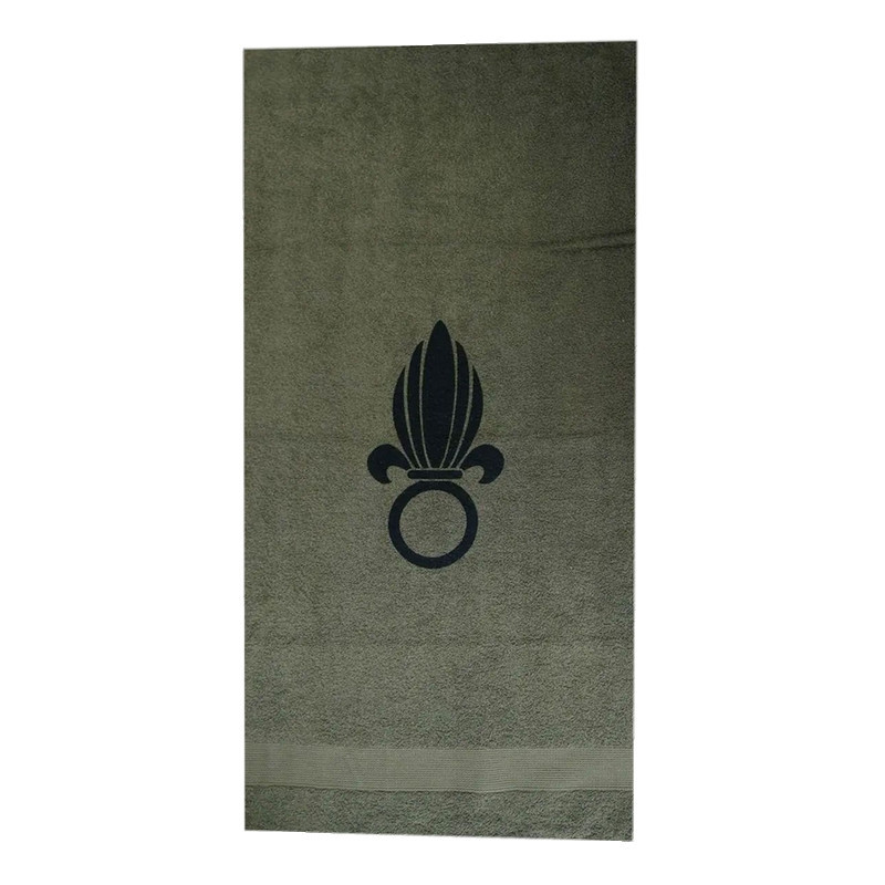 Serviette militaire kaki avec marquage Grenade Serviette militaire kaki avec marquage Grenade