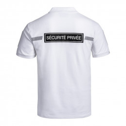Polo SÉCU-ONE Sécurité Privée Blanc