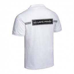 Polo SÉCU-ONE Sécurité Privée Blanc