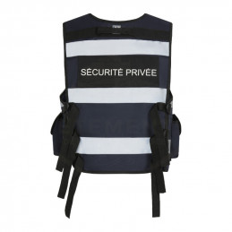 GILET THOR SECURITE PRIVEE avec pochette transparente rectangulaire| Décret 180723