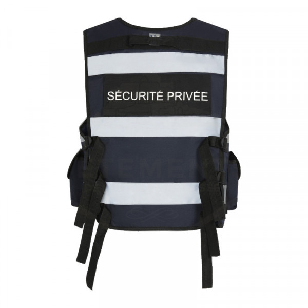 GILET THOR SECURITE PRIVEE avec pochette transparente rectangulaire| Décret 180723