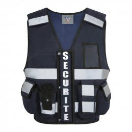 GILET THOR SECURITE PRIVEE avec pochette transparente rectangulaire| Décret 180723