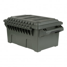 Boîte à munitions/utilitaire compacte en plastique verte