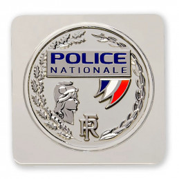 Médaille Police Nationale à support carré GK