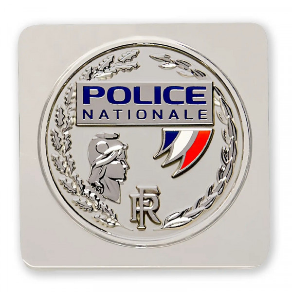Médaille Police Nationale à support carré GK