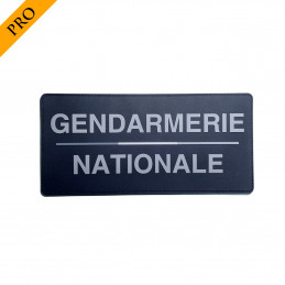 Bandeau velcro 3D GENDARMERIE NATIONALE 210x100mm noir texte gris