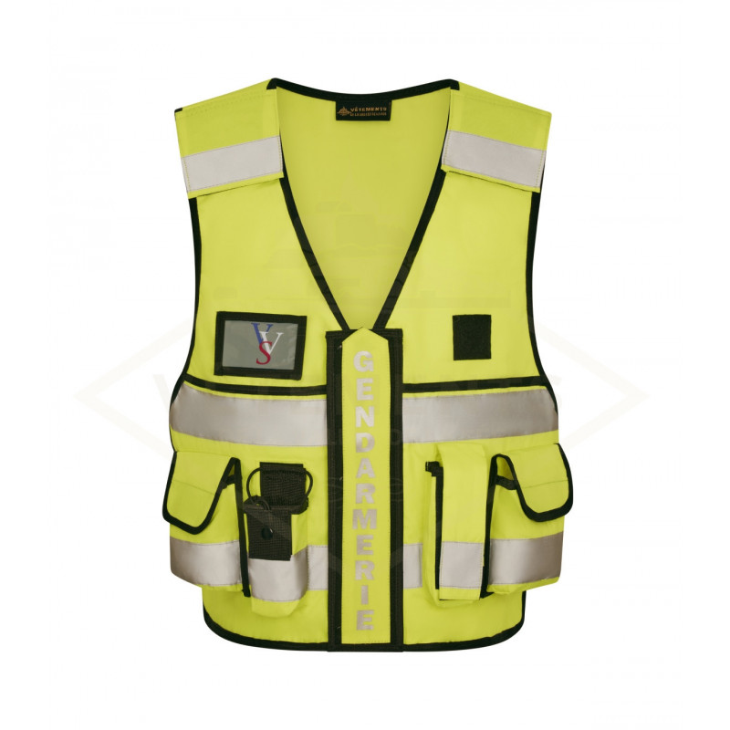 Gilet THOR haute visibilité renaissance jaune GENDARMERIE
