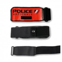 Brassard Police rétro-réfléchissant avec emplacement RIO