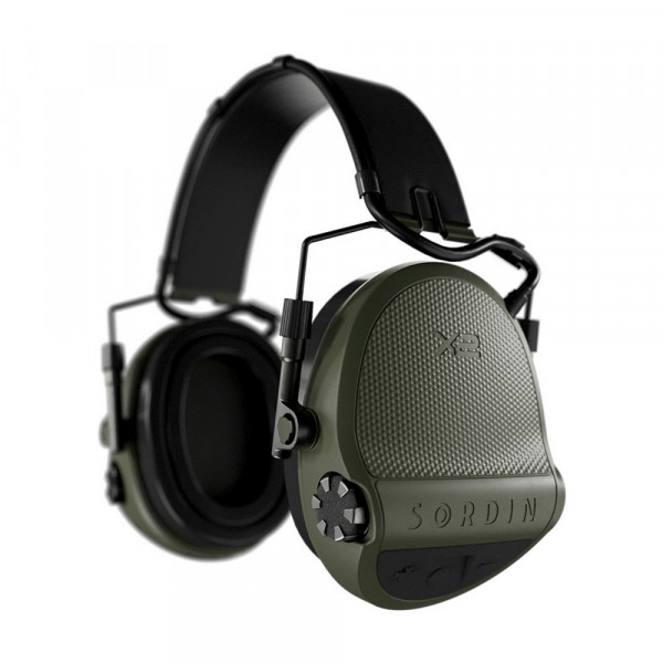 Casque anti-bruit électronique X2 – Gel & serre-tête cuir