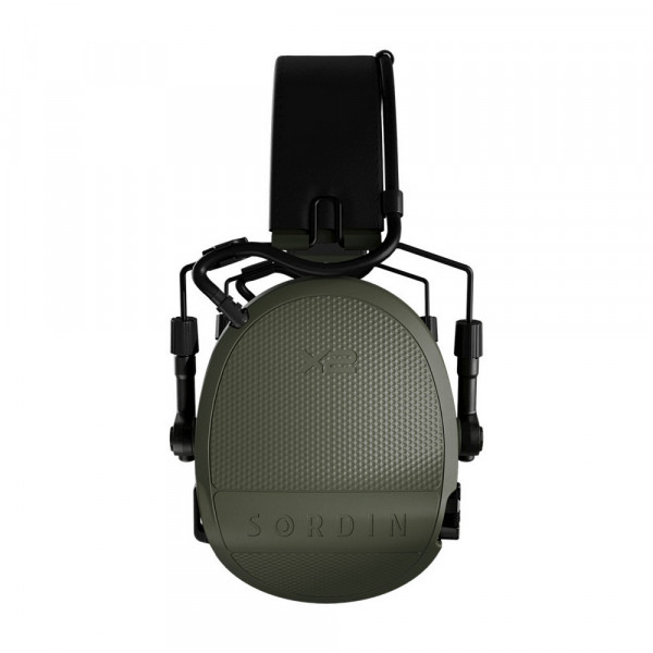 Casque anti-bruit électronique X2 – Gel & serre-tête cuir