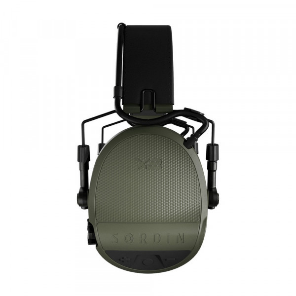 Casque anti-bruit électronique X2 – Gel & serre-tête cuir