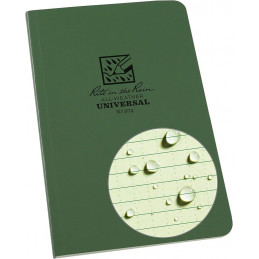 Carnet reliure 11.7 x 18.4cm vert