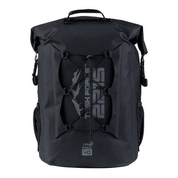 Sac à dos étanche wolf river 40l – task force 2215 – bâche pvc ultra-résistante – noir