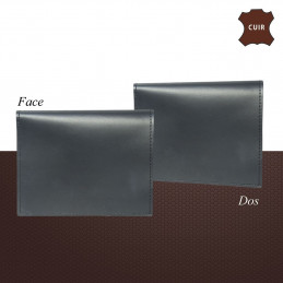 PORTE CARTE CUIR FORMAT CB AVEC INSIGNE GENDARMERIE