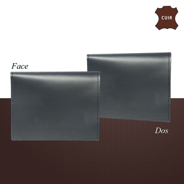 PORTE CARTE CUIR FORMAT CB AVEC INSIGNE GENDARMERIE
