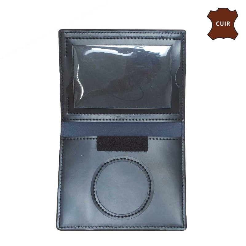 Porte feuille police 2 volets avec emplacement carte navigo