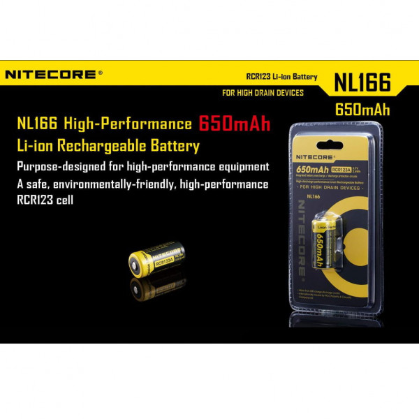 Accus Li-ion RCR123A